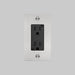 Buster + Punch 1-Gang Duplex Outlet – Cross - Steel / With Logo - 1G Duplex Outlets