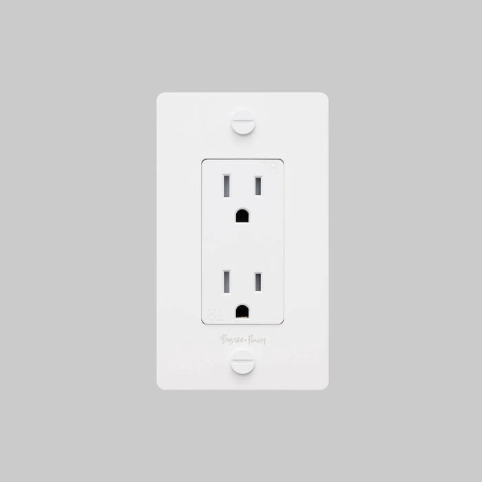 Buster + Punch 1-Gang Duplex Outlet – Cross - 1G Duplex Outlets