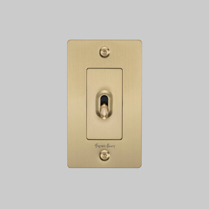 Buster + Punch 1-Gang Toggle Switch – Linear - 1G Toggle