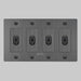 Buster + Punch 4-Gang Toggle Switch – Linear - 4G Toggle