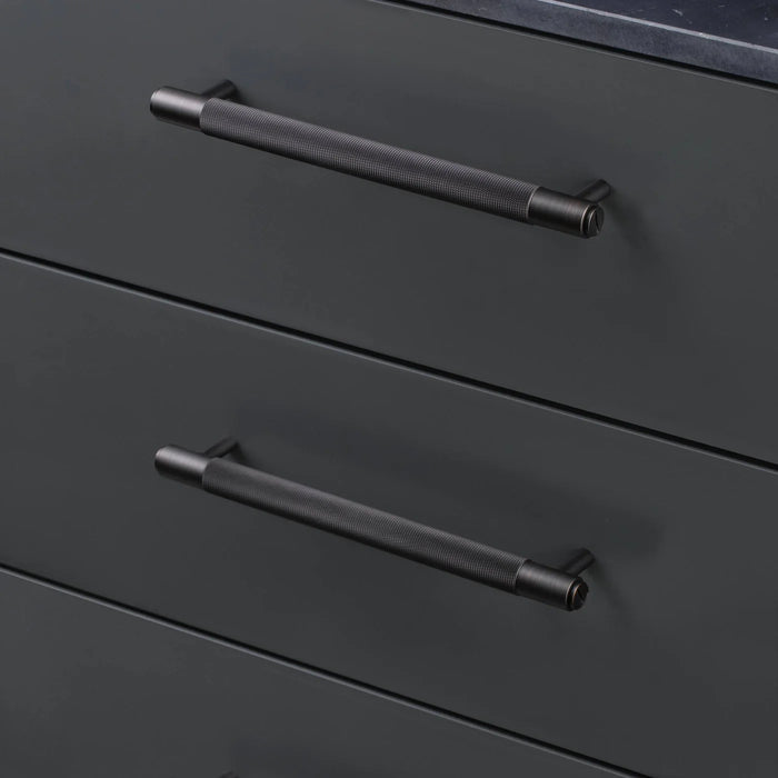 Buster + Punch Cross Knurled Cabinet Pull Bar
