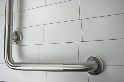 Frost 1003 L-Shaped Grab Bars- 1 ¼″ Diameter, Stainless Steel, 30"x30"