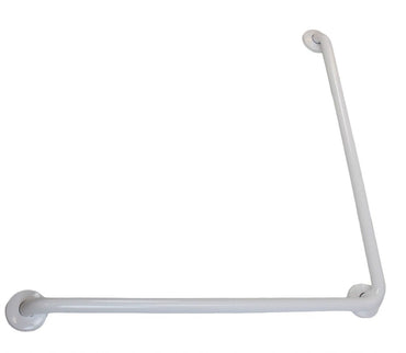 Frost 1003 L-Shaped Grab Bars- 1 ¼″ Diameter, White, 30"x30"