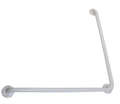 Frost 1003 L-Shaped Grab Bars- 1 ¼″ Diameter, White, 30"x30"