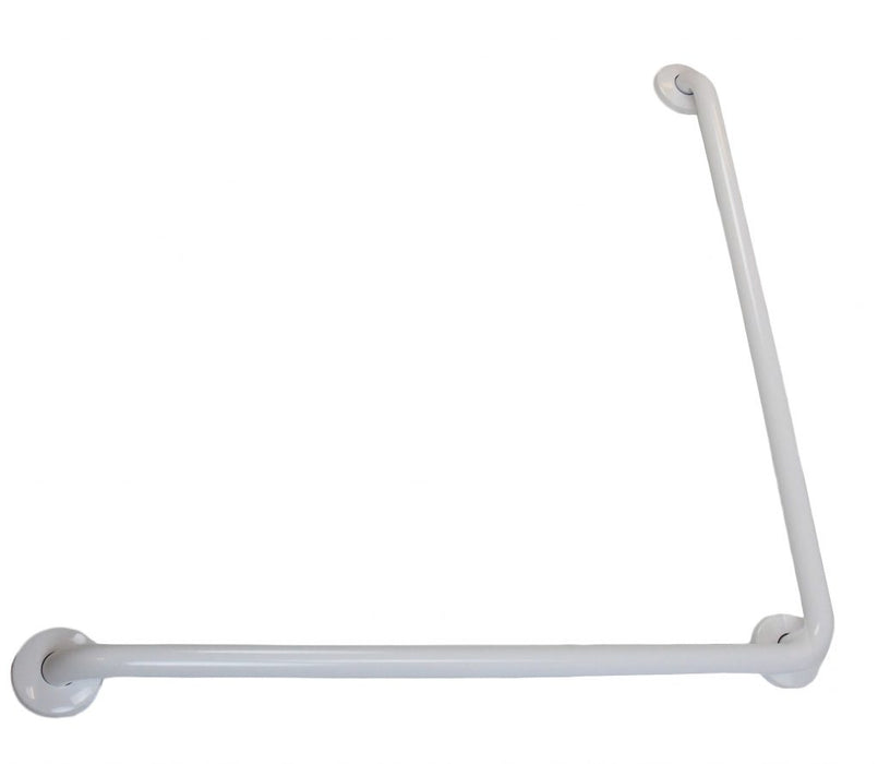 Frost 1003 L-Shaped Grab Bars- 1 ¼″ Diameter, White, 30"x30"