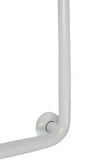 Frost 1003 L-Shaped Grab Bars- 1 ¼″ Diameter, White, 30"x30"