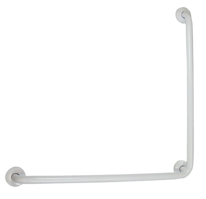 Frost 1003 L-Shaped Grab Bars- 1 ¼″ Diameter, White, 30"x30"