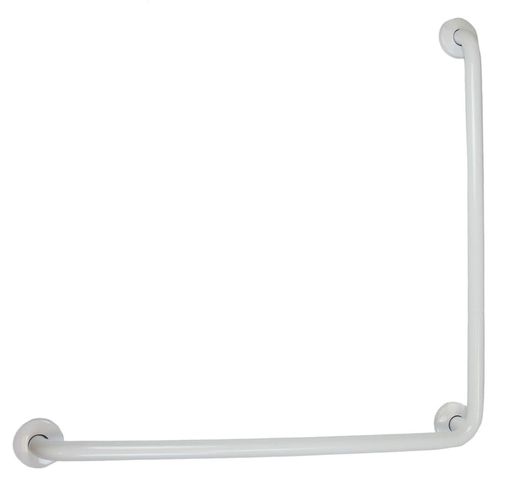 Frost 1003 L-Shaped Grab Bars- 1 ¼″ Diameter, White, 30"x30"