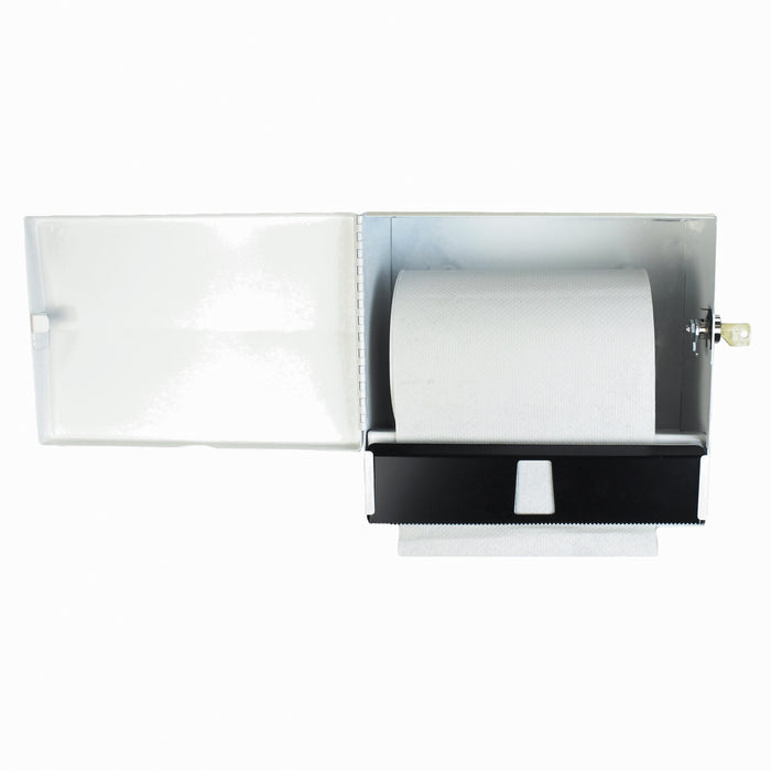 Frost 101-1 Universal Towel Dispenser with Lock, White