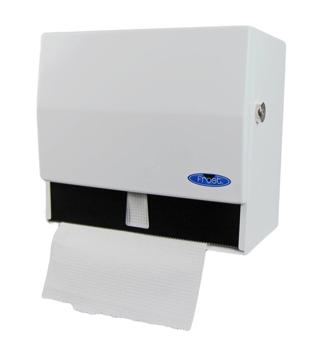 Frost 101-1 Universal Towel Dispenser with Lock, White