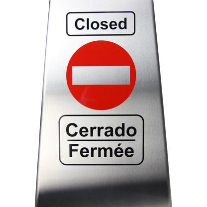 Frost 1121 Stainless Steel Closed No Entry Floor Sign