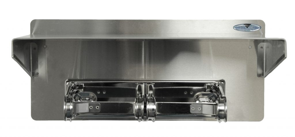 Frost 158-10 Double Roll Toilet Tissue Dispenser with Shelf