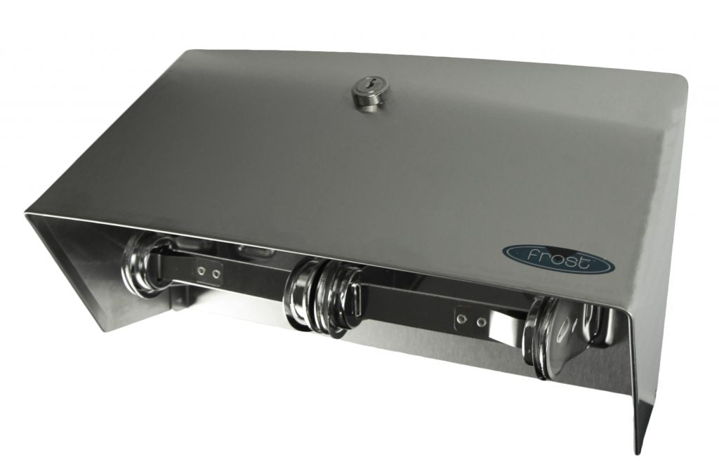 Frost 158-S Double Roll Toilet Tissue Dispenser with Hood