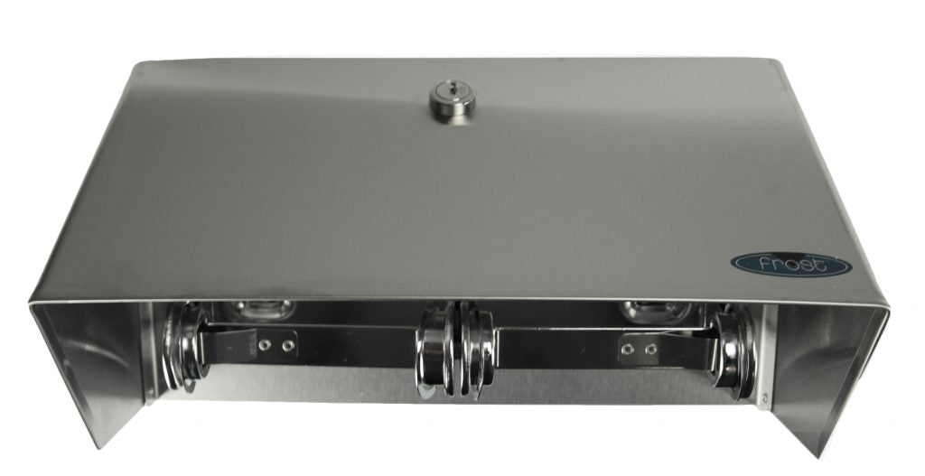 Frost 158-S Double Roll Toilet Tissue Dispenser with Hood