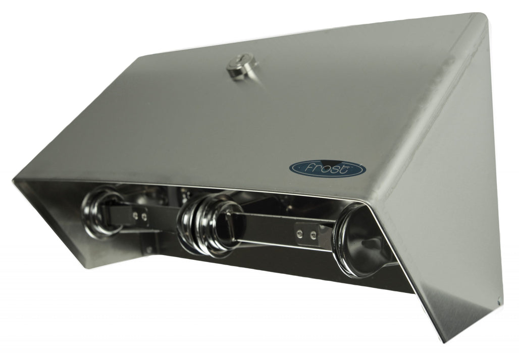 Frost 158-S Double Roll Toilet Tissue Dispenser with Hood