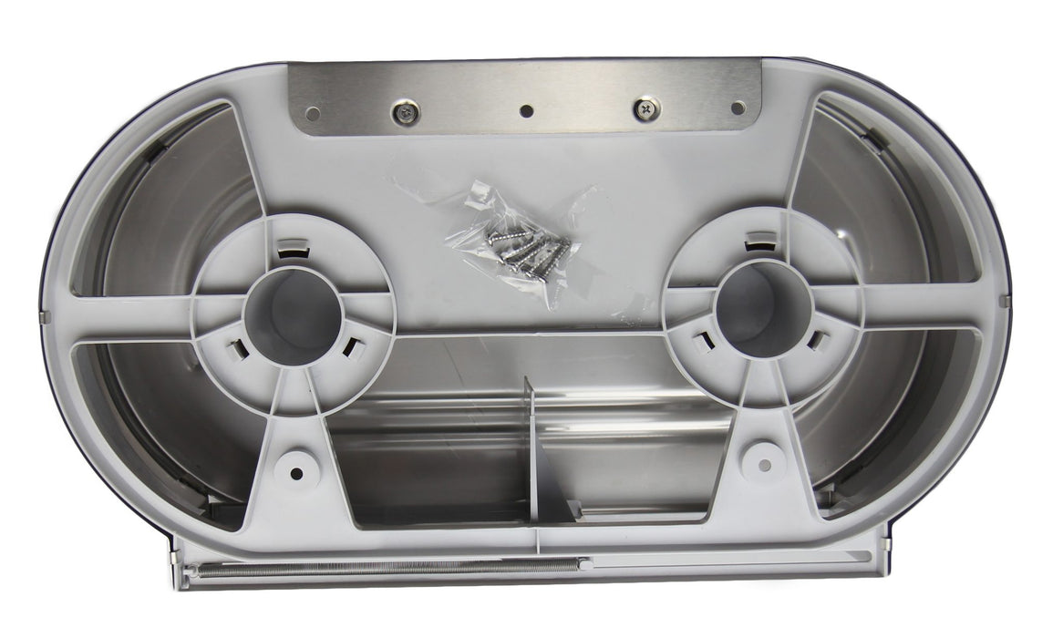 Frost 169 Universal Jumbo Double Toilet Tissue Dispenser, Stainless Steel