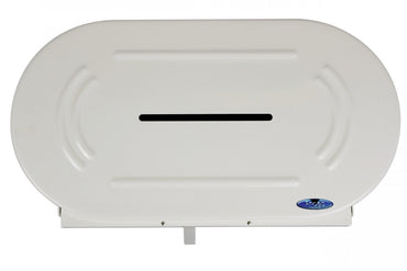 Frost 170 Universal Jumbo Double Toilet Tissue Dispenser, White