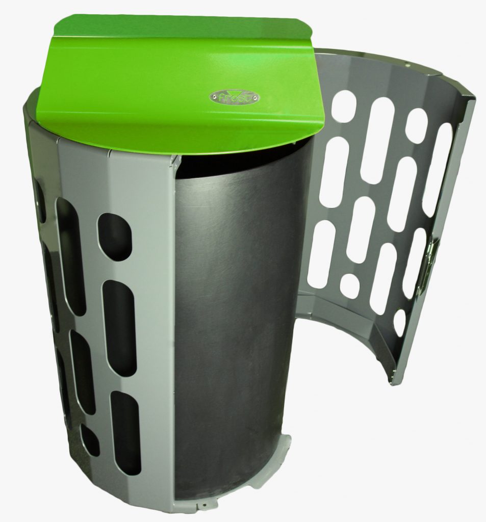 Frost 2020 Stingray Outdoor Steel Waste Receptacle