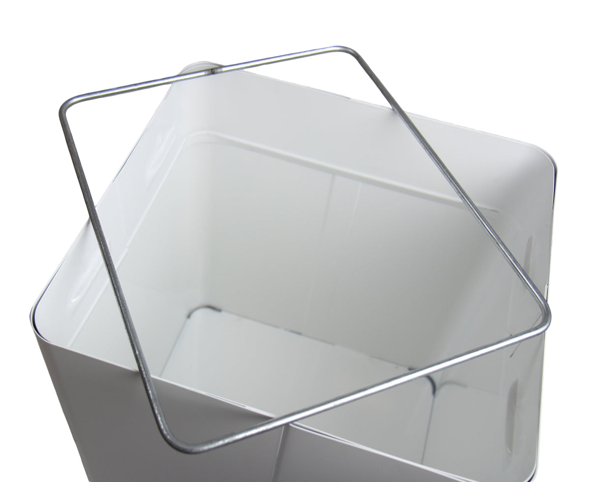 Frost 301 Free Standing Swing Top Waste Receptacle, White
