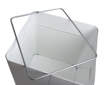 Frost 301 Free Standing Swing Top Waste Receptacle, White