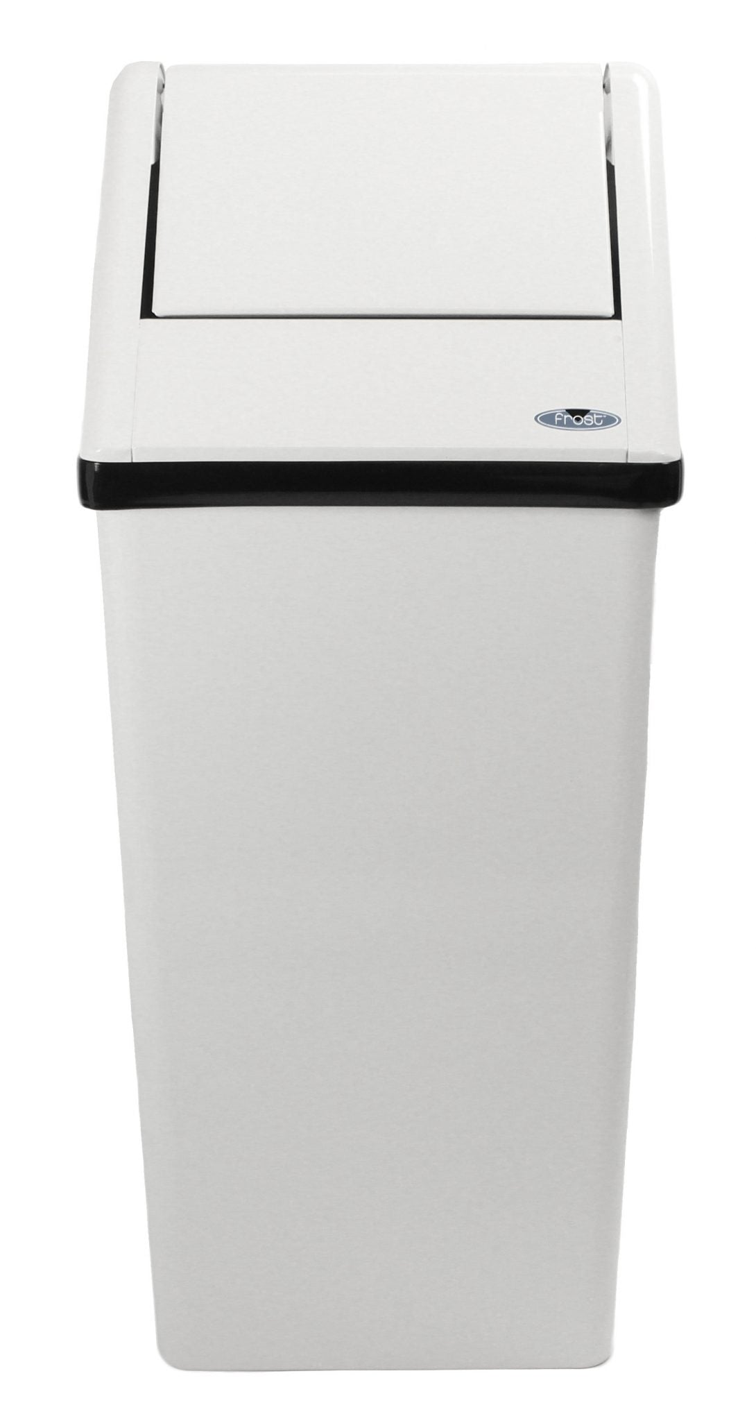 Frost 301 Free Standing Swing Top Waste Receptacle, White