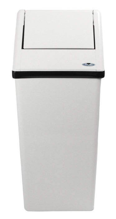 Frost 301 Free Standing Swing Top Waste Receptacle, White