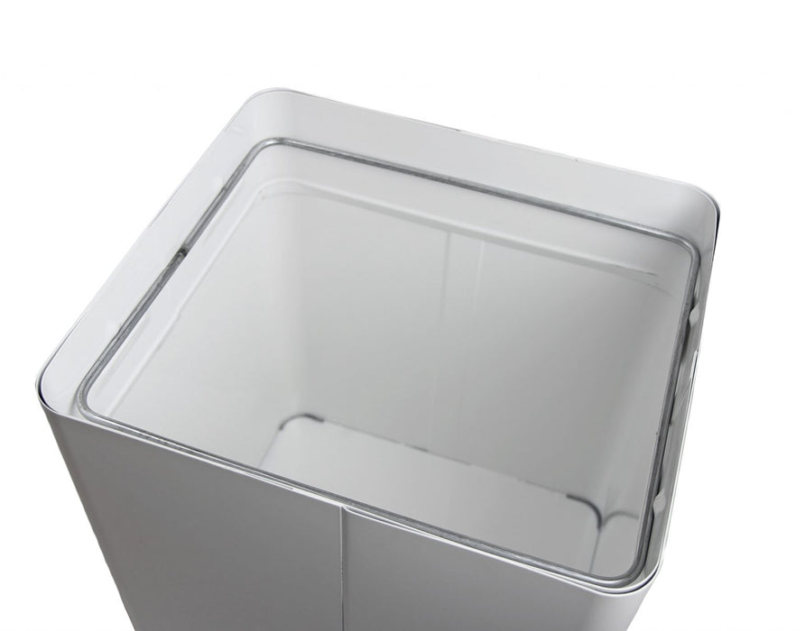 Frost 301 Free Standing Swing Top Waste Receptacle, White