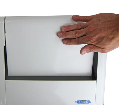 Frost 301 Free Standing Swing Top Waste Receptacle, White