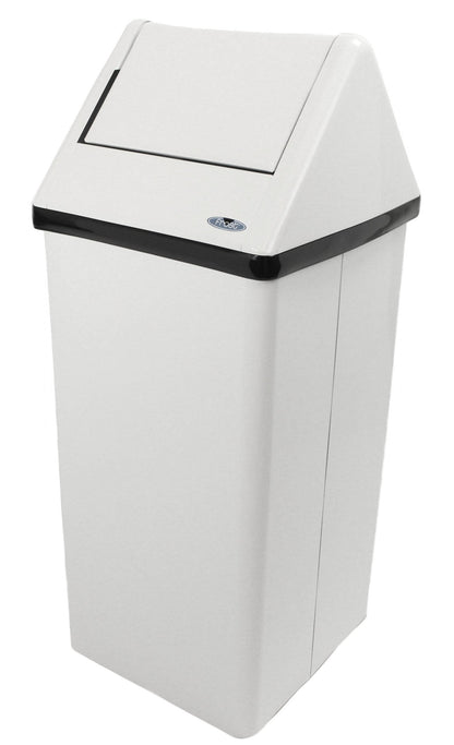 Frost 301 Free Standing Swing Top Waste Receptacle, White