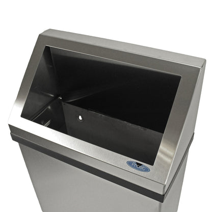 Frost 303 Wall Mounted Waste Receptacle, Stainless Steel