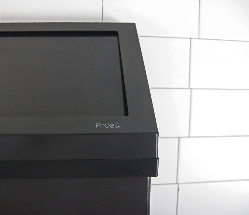 Frost 303 Wall Mounted Waste Receptacle, Matte Black