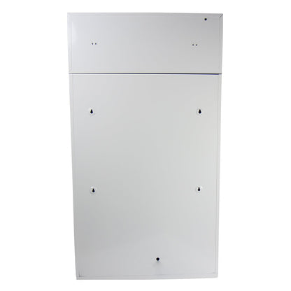 Frost 304 Wall Mounted Waste Receptacle, White