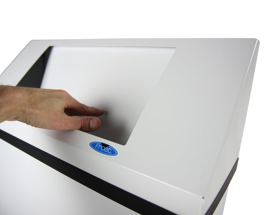 Frost 304 Wall Mounted Waste Receptacle, White