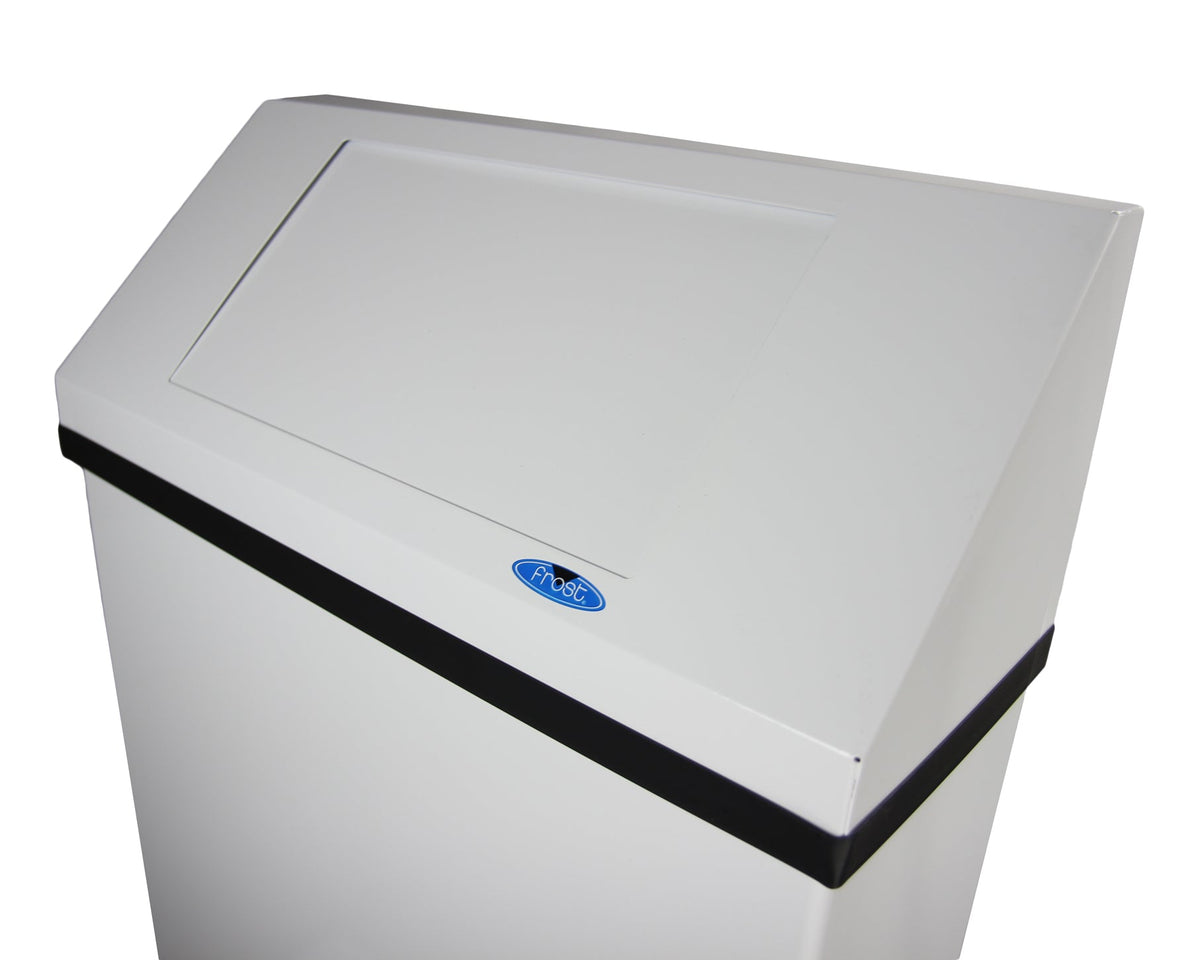 Frost 304 Wall Mounted Waste Receptacle, White