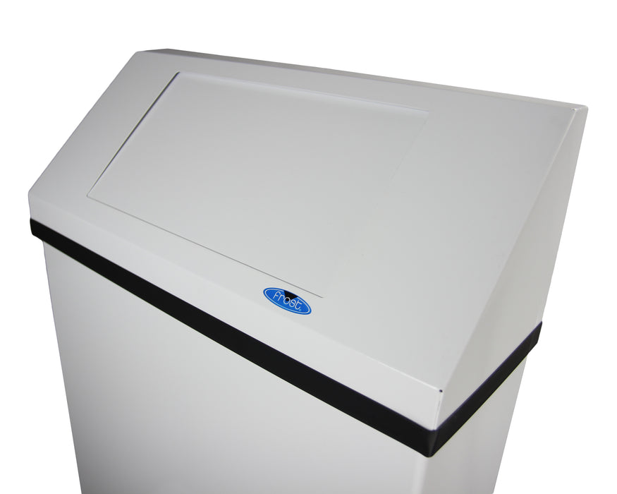 Frost 304 Wall Mounted Waste Receptacle, White