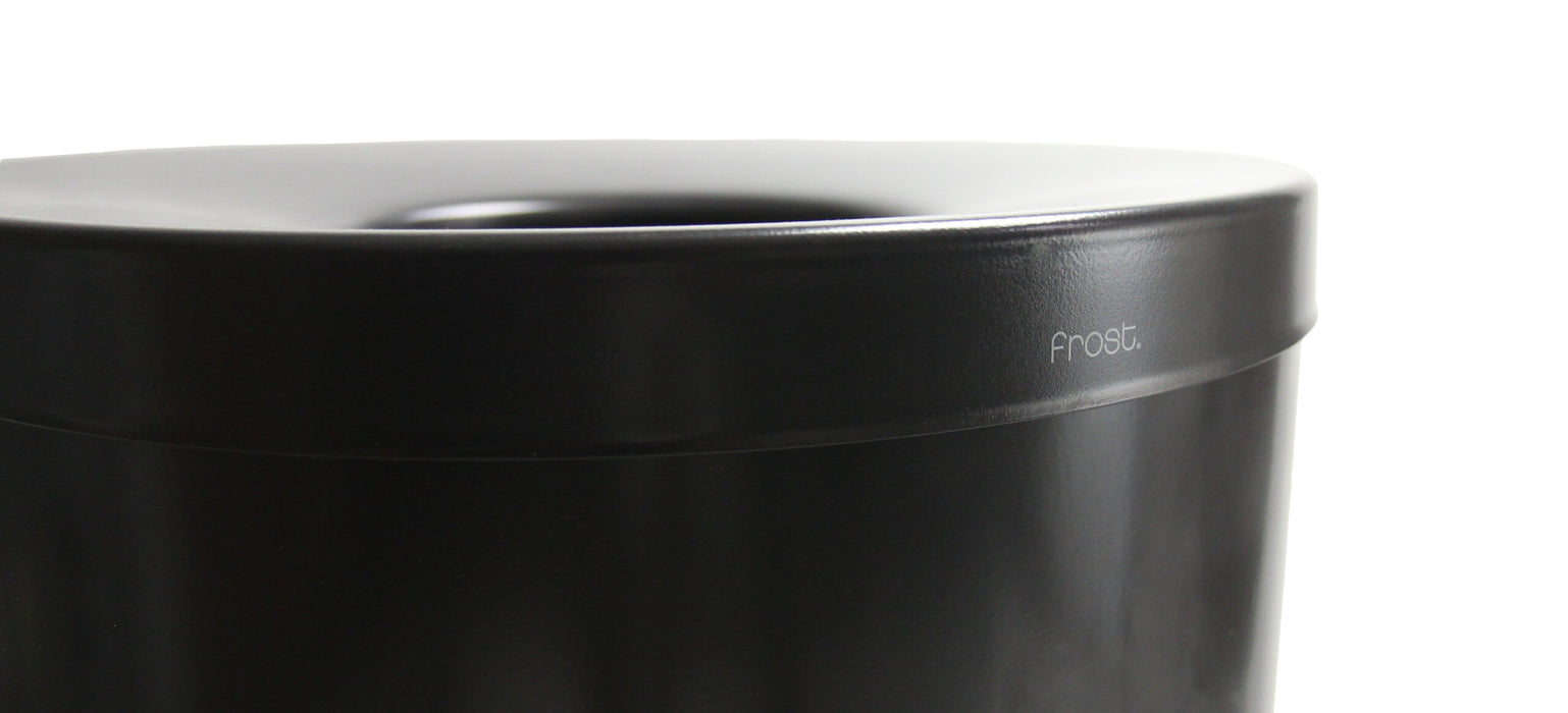Frost 310 Lobby Waste Receptacle, Matte Black