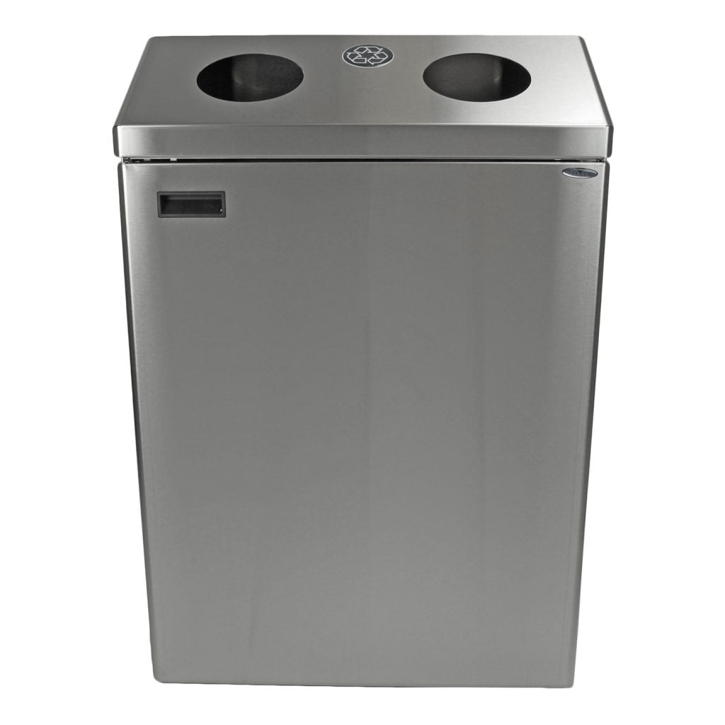 Frost 315 Wall Mount Recycling Station, Stainless Steel
