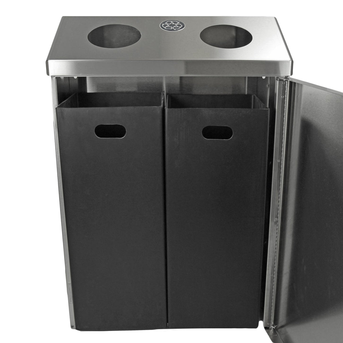 Frost 315 Wall Mount Recycling Station, Stainless Steel