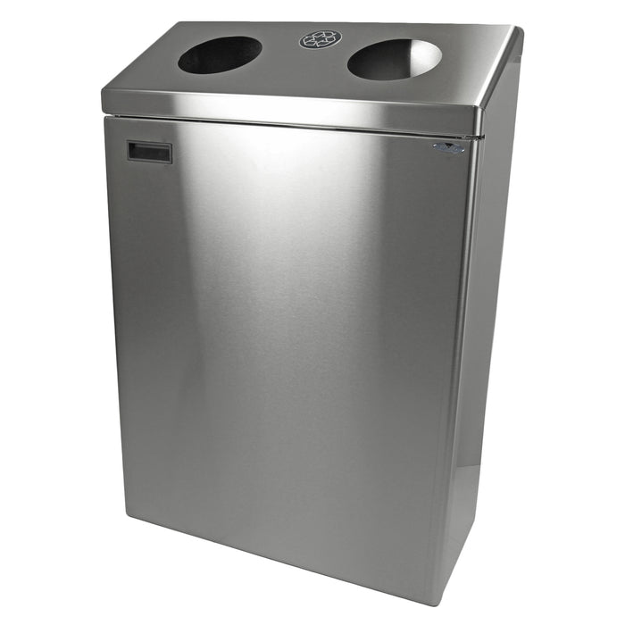 Frost 315 Wall Mount Recycling Station, Stainless Steel