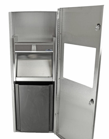 Frost 410 Stainless Steel Combination Towel Dispenser/Disposal