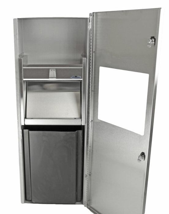 Frost 410 Stainless Steel Combination Towel Dispenser/Disposal