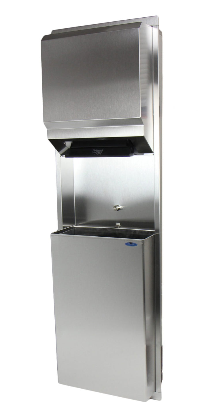 Frost 422 Stainless Steel Control Roll Combination Towel/Waste Receptacle