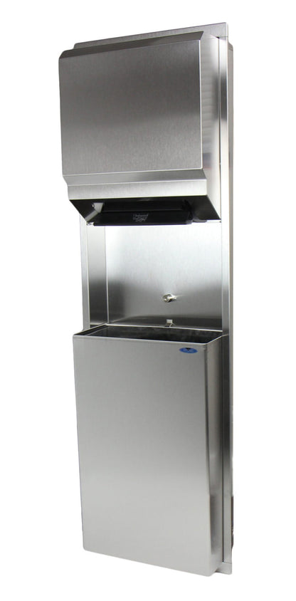 Frost 422 Stainless Steel Control Roll Combination Towel/Waste Receptacle