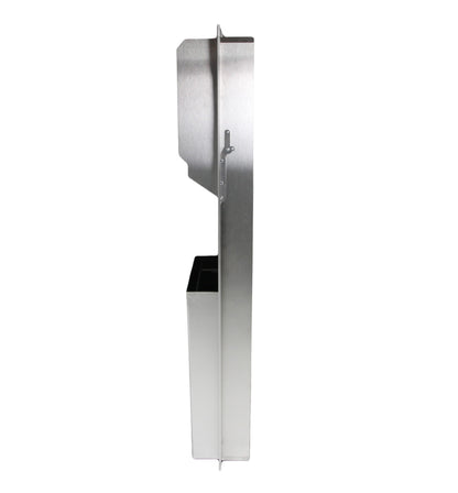 Frost 422 Stainless Steel Control Roll Combination Towel/Waste Receptacle