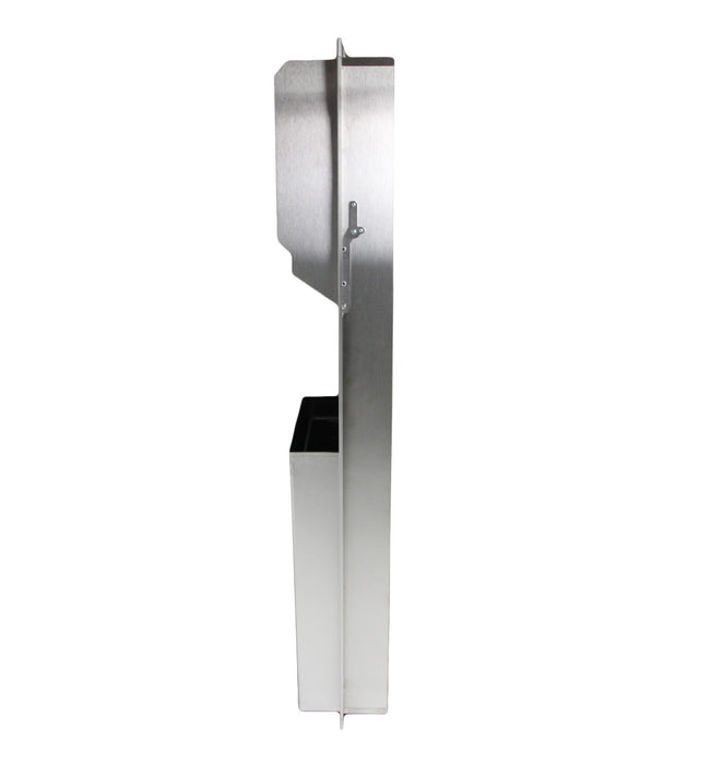 Frost 422 Stainless Steel Control Roll Combination Towel/Waste Receptacle