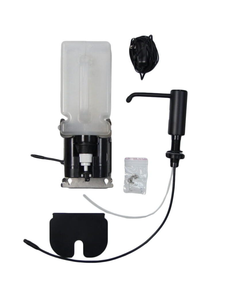 Frost 716-BLK Counter Mounted Automatic Liquid Soap/Sanitizer Dispenser, Matte Black