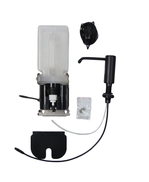 Frost 716-BLK Counter Mounted Automatic Liquid Soap/Sanitizer Dispenser, Matte Black