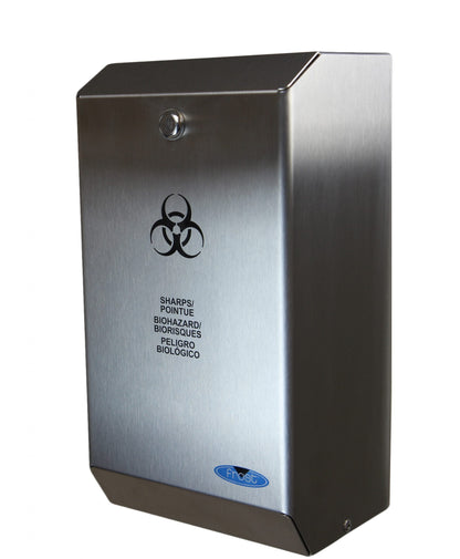 Frost 878 Biomedical Sharps Disposal, Stainless Steel