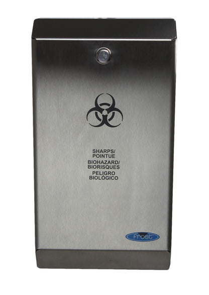 Frost 878 Biomedical Sharps Disposal, Stainless Steel