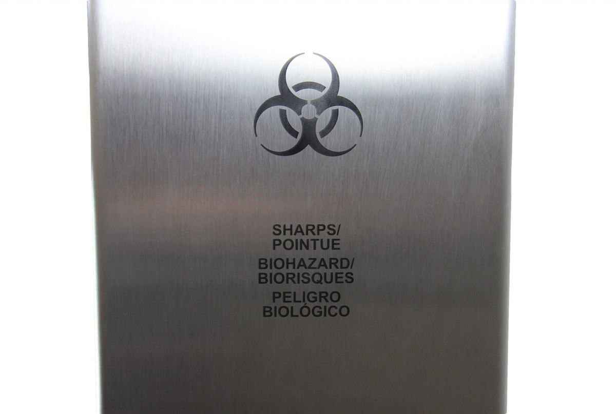 Frost 878 Biomedical Sharps Disposal, Stainless Steel
